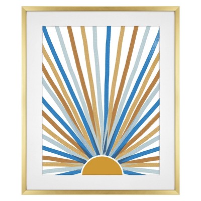 StyleWell Gold Frame with White Matte Gallery Wall Picture Frames