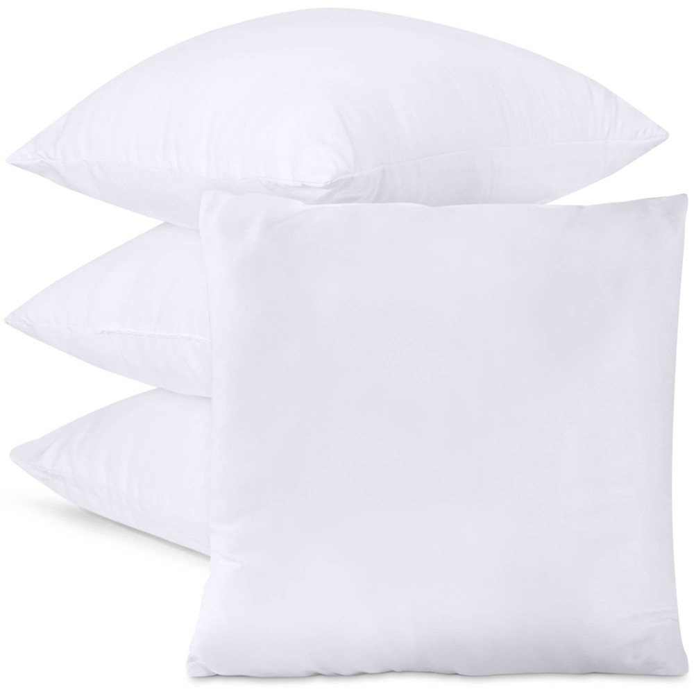 Utopia Bedding 20"x20" 4pk Soft Throw Pillows Insert White