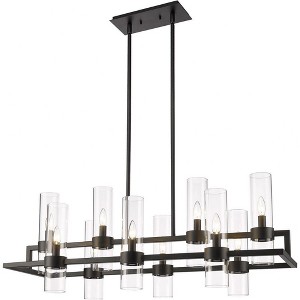 Z-Lite Datus 10 - Light Chandelier in  Matte Black - 1 of 4