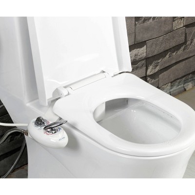 White Non-Electric Bidet Attachment with Adjustable Water Pressure
