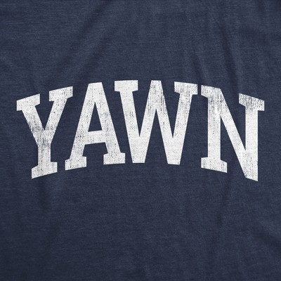Мужские футболки Crazy Dog T-Shirts, Inc. Mens Yawn T Shirt Funny Silly Sleepy Tired Exhaustion Joke Tee for Guys - Crazy Dog Men's T Shirt With Sarcastic Sayings Navy S — фото 2