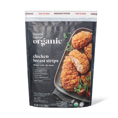 Organic Chicken Breast Strips - Frozen - 12oz - Good & Gather™