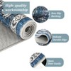 Area Rug, Washable Rug ¨C Machine Washable Non-Slip Vintage Retro Low Pile Chenille Rug for Living Room/Bedroom/Home Office, Soft Polyester Yarn - 3 of 4
