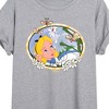 Women's - Alice in Wonderland - Daisies Oversized Graphic T-Shirt - 2 of 4
