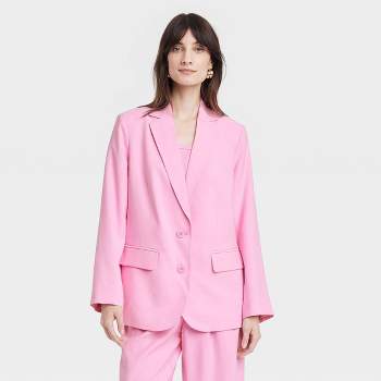 Women's Spring Blazer - A New Day™ Pink L
