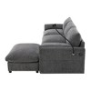 YOOCOZZ Sectional Sofa with Movable Storage Ottoman, Adjustable Phone Holder, Charging Ports, Armrest Storage Pockets - 4 of 4