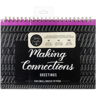 Kelly Creates Small Brush Workbook 11.6"X10" 128/Pkg-Connections/Greetings
