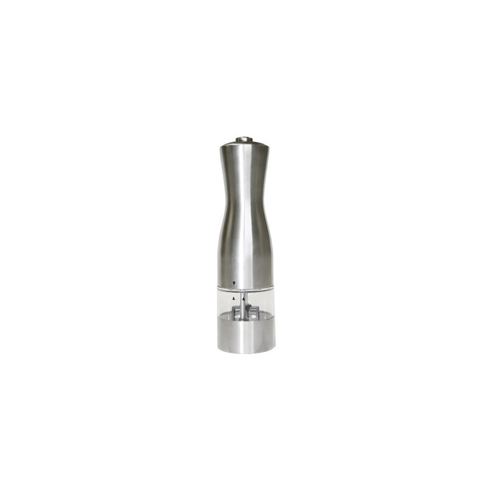 Itouchless - Ez Hold Electronic Salt Or Pepper Mill/grinder - Brushed Stainless-steel