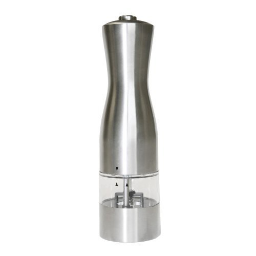 iTouchless EZ Hold Electronic Stainless Steel Salt or Pepper Mill/Grinder