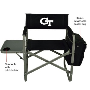 NCAA Georgia Tech Yellow Jackets Deluxe Sports Chair with Side Table - 1 of 3