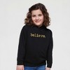 The Juniper Shop Believe Puff Print Toddler Graphic Hoodie - 2 of 3