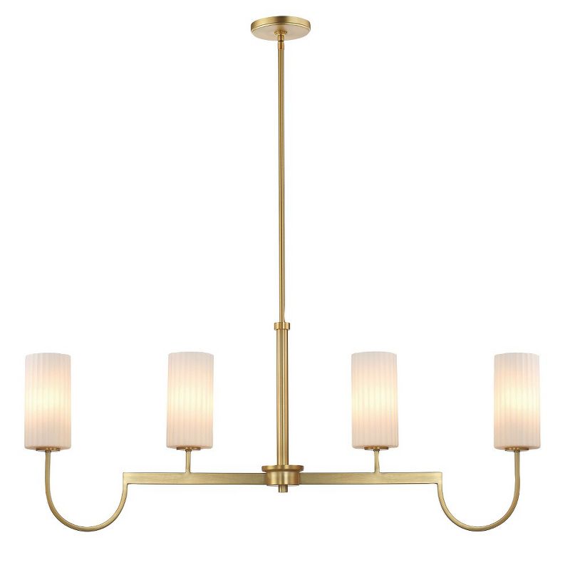 Maxim Lighting Town And Country 4 - Light Island Pendant Light in  Satin Brass, 1 of 2