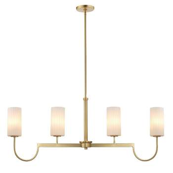 Maxim Lighting Town And Country 4 - Light Island Pendant Light in  Satin Brass