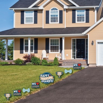 Happy Father's Day Grandpa Yard Sign Set with Stakes