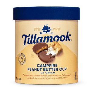 Tillamook Campfire Peanut Butter Cup Frozen Ice Cream - 1.5qt - 1 of 4