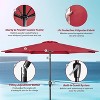 Gulches Red 120-Inch Patio Umbrella with Crank and Tilt for Versatile Outdoor Use - 4 of 4