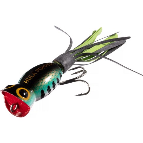 Arbogast Hula Popper Fishing Lure - Bass - Black/Chartreuse Skirt - 2 in :  : Sports, Fitness & Outdoors