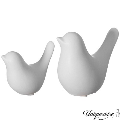Uniquewise Bird Figurines Elegant Home Decor Pieces Countertop or Bookshelves Artistic Decorations & Collectible Knick-Knacks