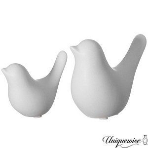 Uniquewise Bird Figurines Elegant Home Decor Pieces Countertop or Bookshelves Artistic Decorations & Collectible Knick-Knacks - 1 of 4
