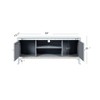 NicBex Mirrored TV Stand with Crushed Diamond Glass Doors, Modern Media Entertainment Center for Living Room, Silver - 4 of 4