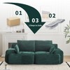 QingMoon Memory Foam Compressed Sofa, 2 Seater Extra Deep Sectional Couches, No Assembly Required, with Pillows for Living Room and Small Spaces - 4 of 4
