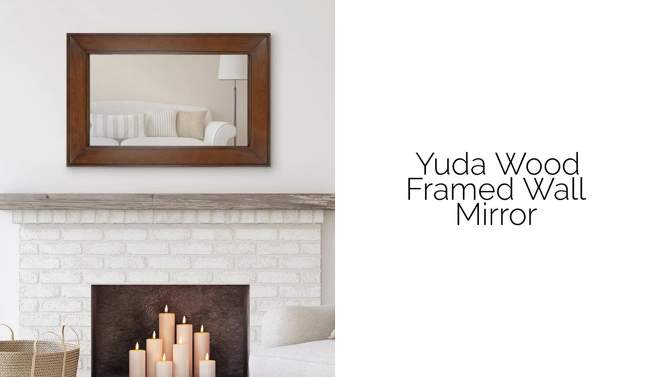 23&#34; x 35&#34; Yuda Wooden Wall Mirror Blue - Kate &#38; Laurel All Things Decor, 2 of 7, play video