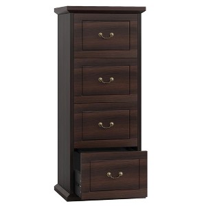 Resenkos File Cabinet, Filing Cabinet for Home Office, 4-Drawer File Cabinet, Vertical Wood Filing Cabinet,Brown - 1 of 4