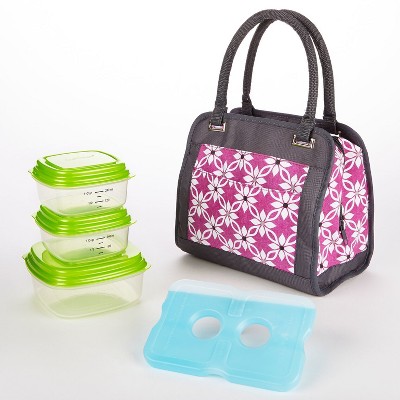 lunch bag with containers