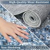 Vintage Medallion Rug Washable Stain-Resistant Non-Slip Low Pile Carpet Easy-Clean Indoor Dining Room Office - 4 of 4