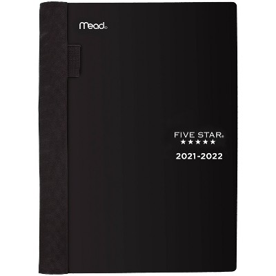 2021-22 Advance Academic Weekly/Monthly Planner 5.5" x 8.5" Black - Five Star