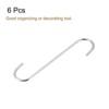 Unique Bargains Carbon Steel Indoor Outdoor Utility Hooks and Hangers 6 Pcs - 3 of 4
