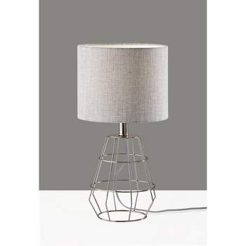 Victor Table Lamp Brushed Steel - Adesso