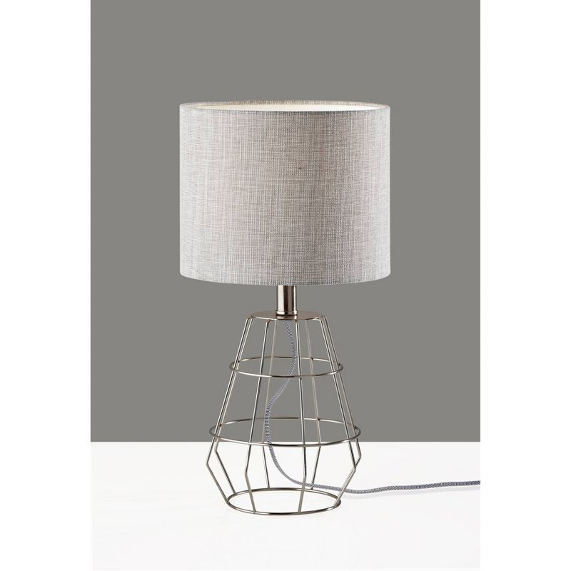 Victor Table Lamp Brushed Steel - Adesso, 1 of 6