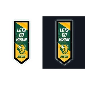 Evergreen Ultra-Thin Glazelight LED Wall Decor, Pennant, North Dakota State University- 9 x 23 Inches Made In USA - 1 of 4