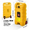 15 Gallon Gas Can, Portable Gas Storage Tank with LE Fluid Transfer Siphon Pump, Fuel Transfer Tanks with 10ft, Delivery Hose Diesel Fuel Can - 2 of 4
