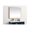 Elegant Lighting Pier 27x40 inch LED Mirror with Adjustable Color Temperature 3000K/4200K/6400K in Brass - 4 of 4