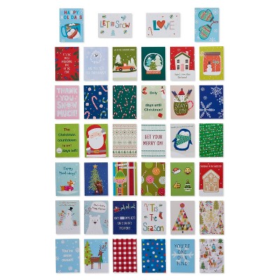 40ct Mini Note Cards Holiday Kids