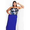 Women's Plus Size Fallon Print Corset - blue illusion | CITY CHIC - 2 of 4