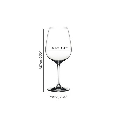 Riedel Extreme Clear Crystal Cabernet Wine Glasses, Set of 4