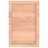 vidaXL Bathroom Countertop Light Brown 15.7"x23.6"x(0.8"-1.6") Treated Solid Wood - 4 of 4