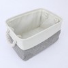 Unique Bargains Fabric Collapsible Sturdy Spacious Storage Bins 3 Pcs - 3 of 4