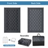 Reversible Rug, Waterproof Geometric Mat for Patio, Deck & Picnics - 2 of 4