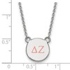 Black Bow Jewelry Sterling Silver Delta Zeta Greek Life Necklace 18 Inch - 2 of 4