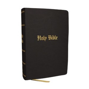 KJV Compact Large Print Bible, Black Leathersoft, Red Letter