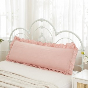 Ruffled Pillow Shams & Body Pillow Cover – Soft Wrinkle Resistant Bedding Collection Envelope Closure - 1 of 4