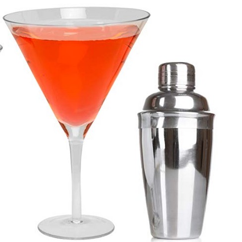 Oversized XL 9 Giant Martini Cocktail Glass - 25oz - Holds 4-6 Regular  Martinis - Unique Fun Birthday Gift or Holiday Glassware