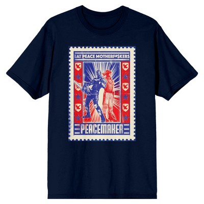 Bioworld Mens Regular Fit Short Sleeve Crew T-shirt - Blue X Large