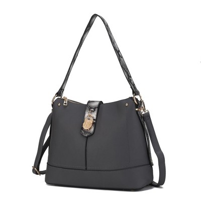 MKF Collection Ezra Snake Embossed Shoulder Trendy Bag by Mia K