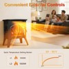 R.W.FLAME 17" Electric Fireplace with Remote, Cathedral Design, Adjustable Flames, Brightness, Heat, and Overheat Protection - 4 of 4