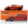 Koenigsegg Regera Orange Metallic with Black Stripes "Global64" Series 1/64 Diecast Model Car by Tarmac Works - 3 of 3